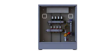 Danfoss Station UnoFloor Comfort 4R 4 Heizkörper, rechts mit AB-PM-Set, 230V