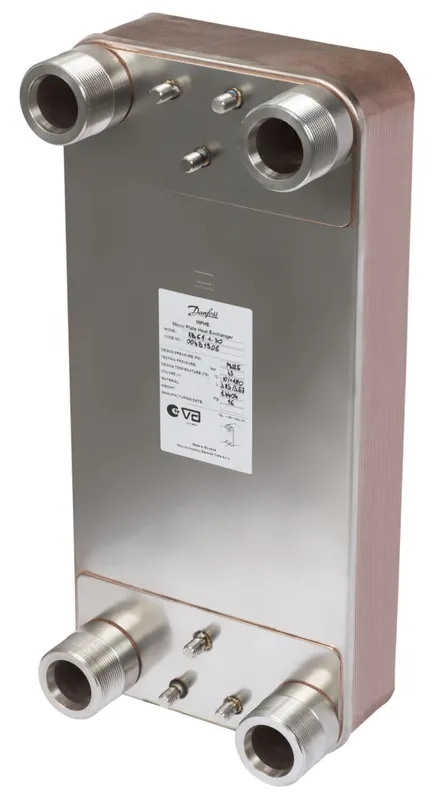 Danfoss Plattenwärmeübertrager XB61H-1 MicroPlate, 60 Platten, gelötet