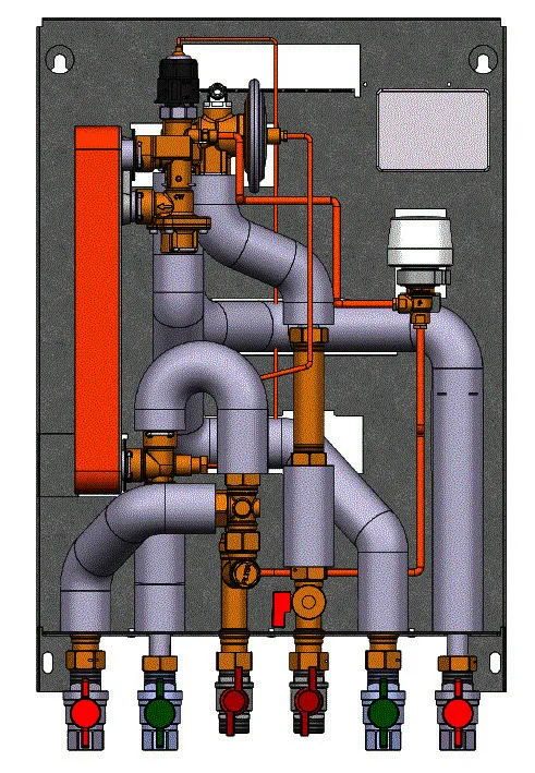 Danfoss EvoFlat Reno Typ 2 E 230V, incl, Kugelhähne