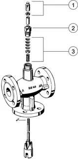 Resideo Dreiwegeventil XF-A Grauguss, PN6, Flansch DN65, kvs 63 – Bild 5