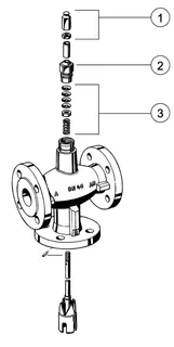 Resideo Dreiwegeventil XF-B Grauguss, PN16, Flansch DN32, kvs 16 – Bild 5
