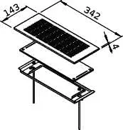 Helios FRS-WGS 1 Wand-Gitter-Set für Wand-Boden-Kasten Pulverbeschichtet – Bild 2