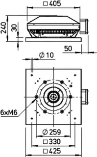 Helios RDW EC 200 Horizontal-Dachventilator, 1-PH,EC-Motor – Bild 2
