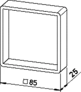 Helios KWL-APG Touch bl Aufputzgehäuse für KWL-BE Touch schwarz – Bild 2