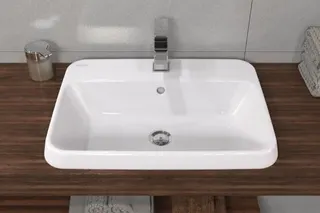 Villeroy & Boch EinbWT Architectura 600x450mm re-eckig 1HL. m ÜL US n gl weAlpin – Bild 2