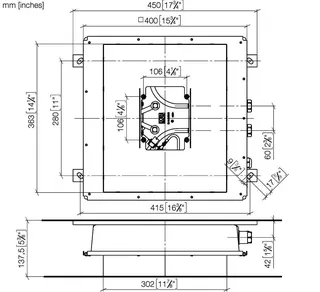 Dornbracht UP-Deckeneinbaukasten für Deckeneinbau SERIENNEUTRAL 35044970 – Bild 2