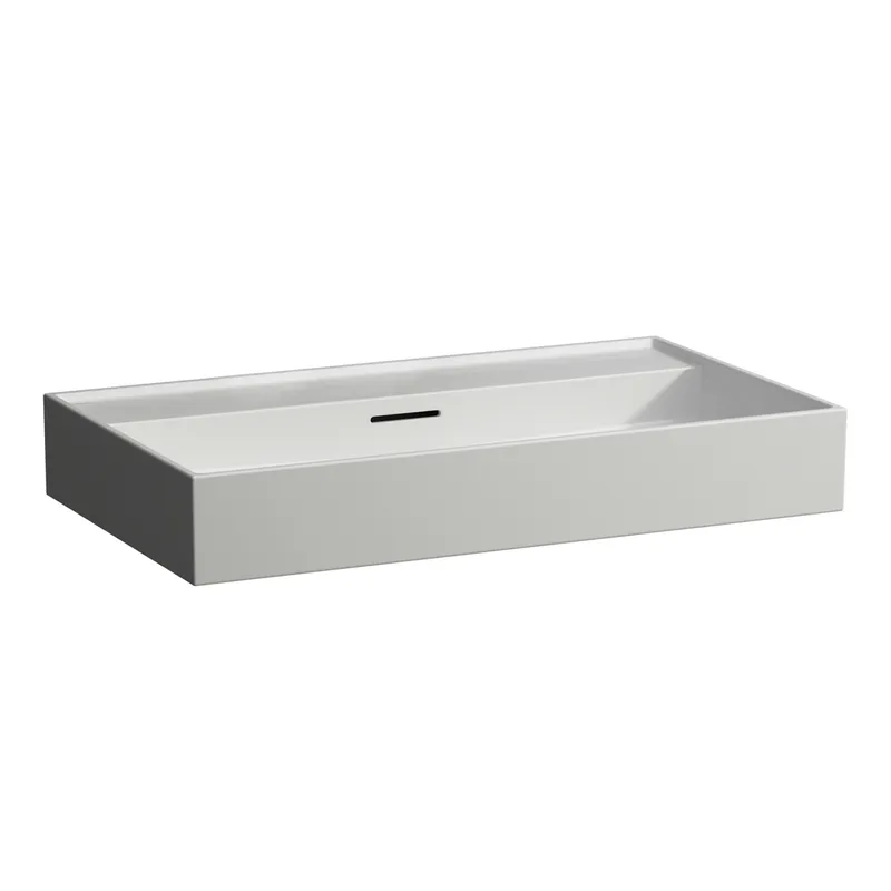 Aufsatz-Waschtisch K-LAUFEN 460x800x145 ohne Hahnloch mit Überlauf Standardablauf weiß matt
