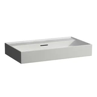 Aufsatz-Waschtisch K-LAUFEN 460x800x145 ohne Hahnloch mit Überlauf Standardablauf weiß matt