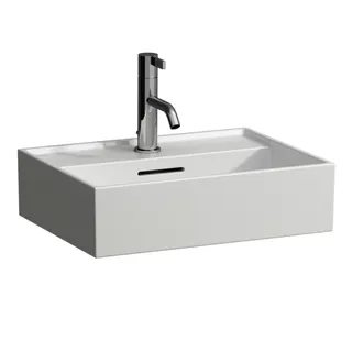 HWB K-LAUFEN 340x450x140 1 Hahnloch mit Überlauf Standardablauf weiß