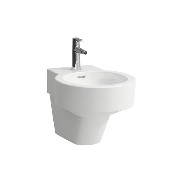 Laufen Wandbidet VAL 530x390 1 Hahnloch o. seitl. Loch f. Wasserans weiß matt