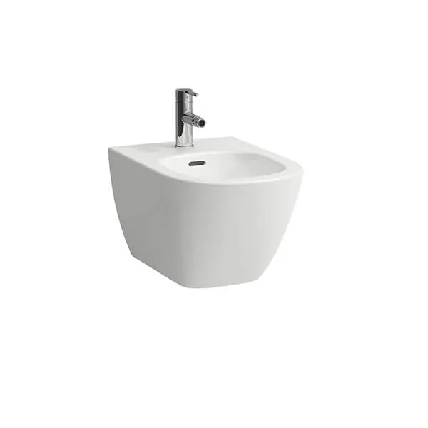 Laufen Wandbidet LUA 520x360 1 Hahnloch mit Überlauf o. seitl. Loch f. Wasserans weiß
