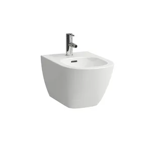 LF Wandbidet LUA 520x360 1 Hl. m.Ül. o. seitl. Loch f. Wasserans LCC weiß