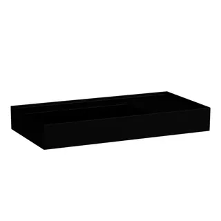 Waschtisch K-LAUFEN 460x900x150 o. Hlo.Ül. versteckter Abl. Ablage rechts schw ma.