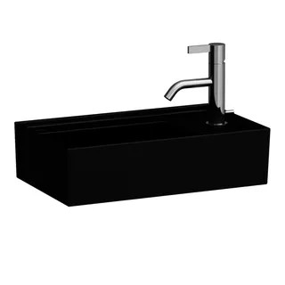 LF HWB K-LAUFEN 280x460x150 asym. 1 Hl. o.Ül. m. Arm-bank re schw ma.