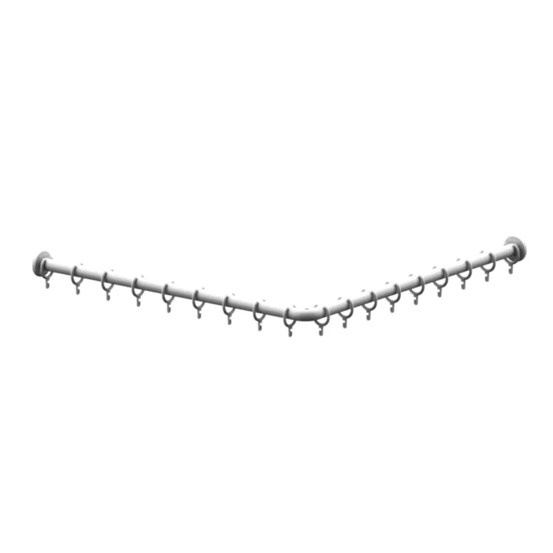 Normbau Nylon Care 400 Duschvorhangstange 0781020 Weiß