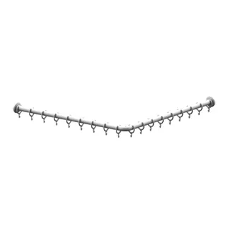 NB Nylon Care 400 Duschvorhangstange 0781020 Weiß