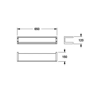 Normbau Cavere Care Glasablage 7510260 Weiß – Bild 5