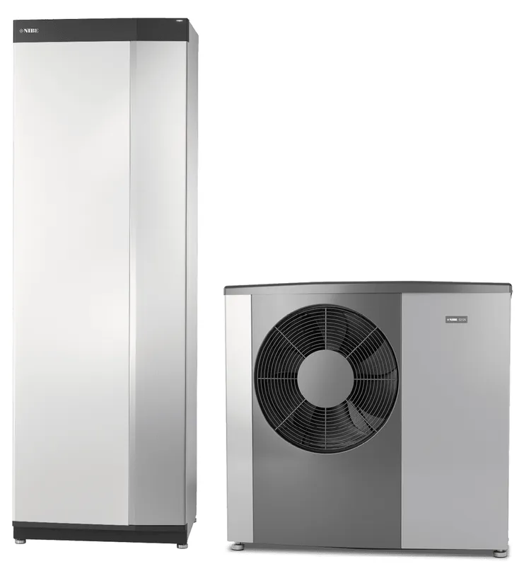 NIBE Luft-Wasser Wärmepumpenpaket 2202 S2125-12 + VVM S320