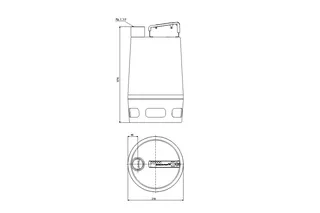 GRUNDFOS Schmutzwasserpumpe Unilift AP35.40.08.1.V 1x230V 0,7kW 10m Kabel – Bild 2