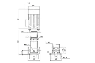 GRUNDFOS Vertikale Kreiselpumpe CR32-3-2 A-F-A-E-HQQE 3x400V 5,5kW – Bild 2