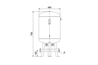 GRUNDFOS Zubehör für Druckerhöhungsanl. Membran-Druckkessel DT5-800 PN10 DN80 – Bild 2