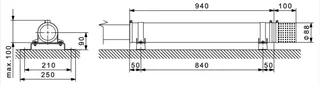 GRUNDFOS Zubehör für Unterwasserpumpen Kühlmantel SQ/SQE D88/L650x1,0 3" – Bild 2