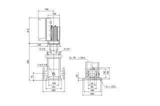 GRUNDFOS Vertikale Kreiselpumpe CRE10-03 A-FJ-A-E-HQQE 3x400V 2,2kW – Bild 2