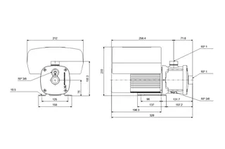 GRUNDFOS Horizontale Kreiselpumpe CME5-8 A-R-I-E-AQQE SADN 3x400V 3kW – Bild 2