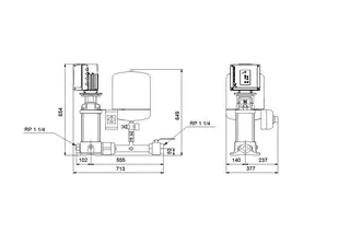 GRUNDFOS Druckerhöhungsanlage Hydro Solo-E CRE10-3 10bar 3x400V 2,2kW – Bild 2