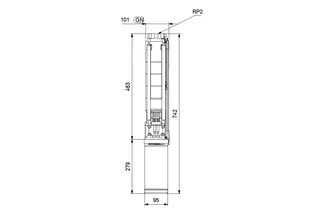 GRUNDFOS Unterwasserpumpe SP9-13 Rp2 4" 3x400V DOL 3kW – Bild 2
