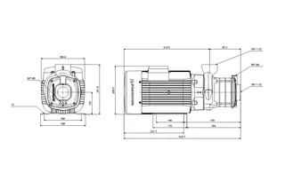GRUNDFOS Horizontale Kreiselpumpe CM10-4 A-R-A-E-AQQE FAAN 3x400V 3kW – Bild 2