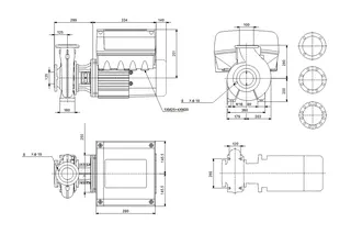 GRUNDFOS Blockpumpen elektr. geregelt NBE32-160/151 A-F2-A-BQQE 400V 3kW IE5 – Bild 2