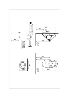 VitrA Urinal Liquid Touch-Free Netzanschlu. 385 x 370 x 645mm Zulauf hinten Weiß HGL – Bild 2
