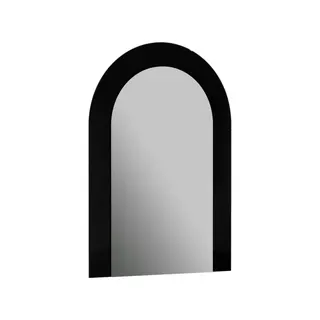 VitrA Wandspiegel Liquid flach 57 x 80 cm Rahmen Schwarz Matt