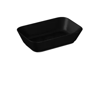 VitrA Aufsatzschale Geo eckig 595 x 395 mm geschliffen Schwarz Matt