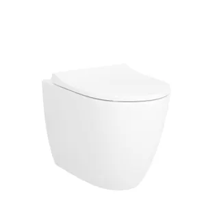 T-Stand-WC VitrA Flush 2.0 Sento Abgang waagerecht Weiß Hochglanz