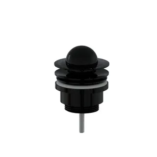 VT Schaftventil Liquid d: 62 mm Halbkugel Schwarz Hochglanz