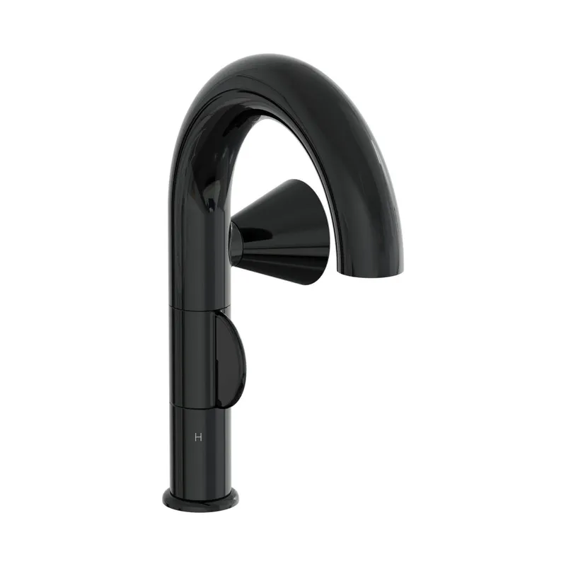 VitrA Einhebel-Waschtischmischer Liquid Einlochmont. h: 285 mm Rechtshä. Schwarz