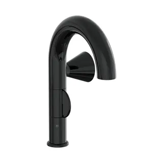 VitrA Einhebel-Waschtischmischer Liquid Einlochmont. h: 285 mm Rechtshä. Schwarz