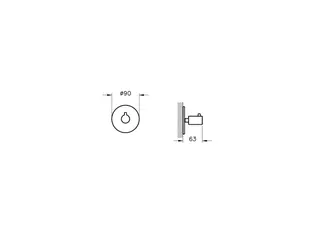 VitrA 2-Wege-Umsteller Origin Fertigmontageset UP Chrom – Bild 2