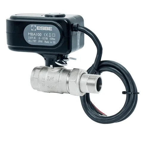 ESBE Motorkugelhahn MBA124 DN25 Kvs60 als 2 Wege Zonenventil, 230V, I-AG1"