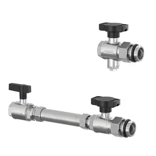 FL WM-Zähler-Anbauset Universal waagr. DN20 G3/4i x G1a MS vern.