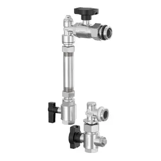 FL WM-Zähler-Anbauset Universal senkr. DN20 G3/4i x G1a MS vern.