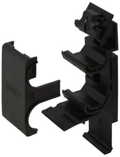 FL Befestigungssch. f. Sockell./Kabelk. Kunststoff schwarz für Rohre bis 22mm