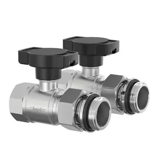 FL Verteileranschluss-Set waagerecht DN20 G1i x G1a MS vern.