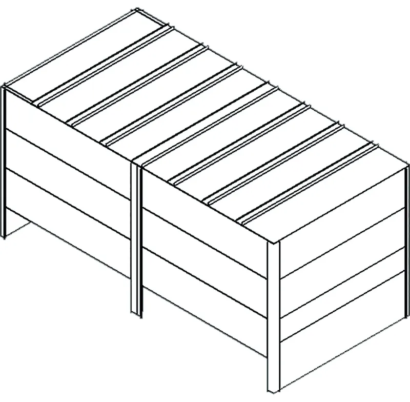 Fröling Pelletsbox 2,0 x 4,0 x 2,2 m / 8300 kg N167