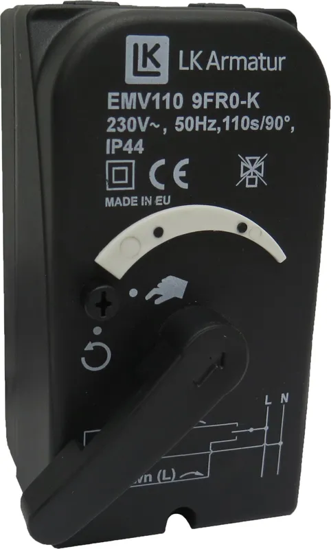 LK Stellmotor LK525 3R Kabel L=1m, 230 V LK940 ThermoMix C