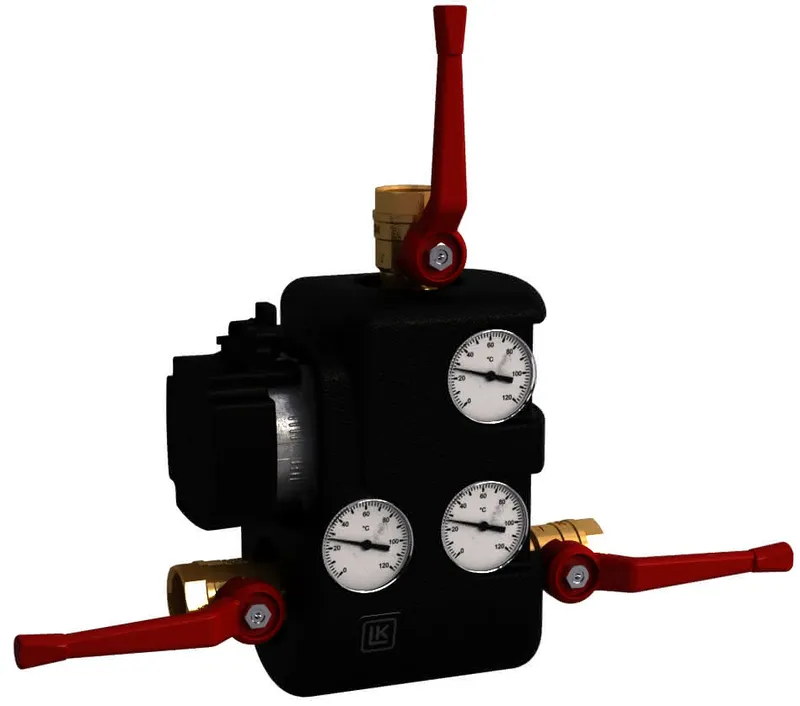 LK 810 Rücklaufanhebung Grundfos Griff 55 Grad C Rp1 m.Rückschlag