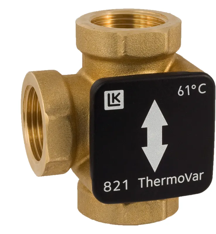 LK therm. Zonenventil Rp1" 45 Grad C LK821 ThermoVar