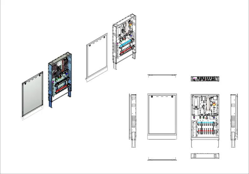 strawa Frischwasser-Wohnungsstation Fri wara Hybrid WSHY1-FB18-Cu-UP-21 3 Hkr.